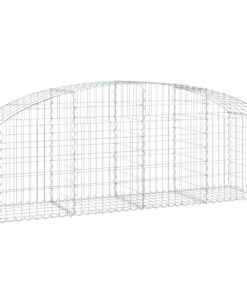 vidaXL Schanskorf gewelfd 200x50x60/80 cm gegalvaniseerd ijzer