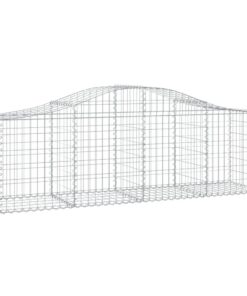 vidaXL Schanskorf gewelfd 200x50x60/80 cm gegalvaniseerd ijzer