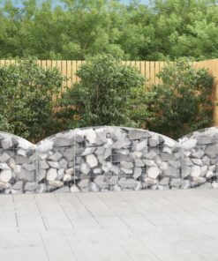 vidaXL Schanskorf gewelfd 200x50x60/80 cm gegalvaniseerd ijzer