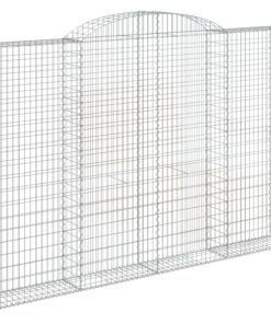 vidaXL Schanskorf gewelfd 300x30x200/220 cm gegalvaniseerd ijzer