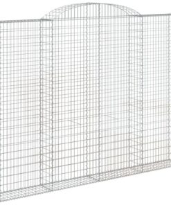 vidaXL Schanskorf gewelfd 300x30x220/240 cm gegalvaniseerd ijzer