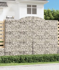 vidaXL Schanskorf gewelfd 300x30x220/240 cm gegalvaniseerd ijzer