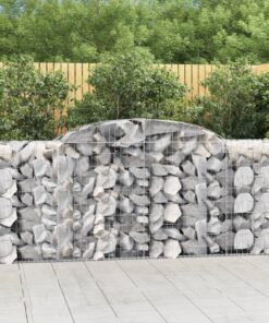 vidaXL Schanskorf gewelfd 300x50x100/120 cm gegalvaniseerd ijzer