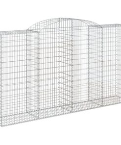 vidaXL Schanskorf gewelfd 300x50x160/180 cm gegalvaniseerd ijzer