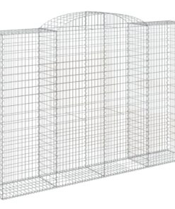 vidaXL Schanskorf gewelfd 300x50x200/220 cm gegalvaniseerd ijzer