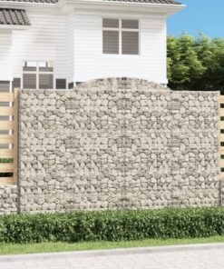 vidaXL Schanskorf gewelfd 300x50x200/220 cm gegalvaniseerd ijzer