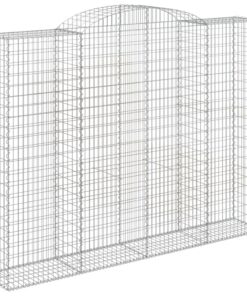 vidaXL Schanskorf gewelfd 300x50x220/240 cm gegalvaniseerd ijzer