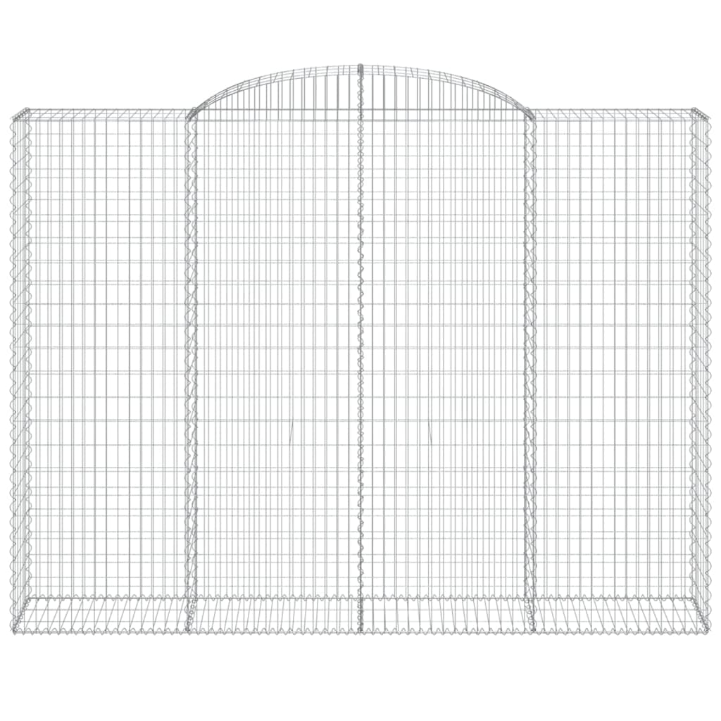 vidaXL Schanskorf gewelfd 300x50x220/240 cm gegalvaniseerd ijzer - Image 3