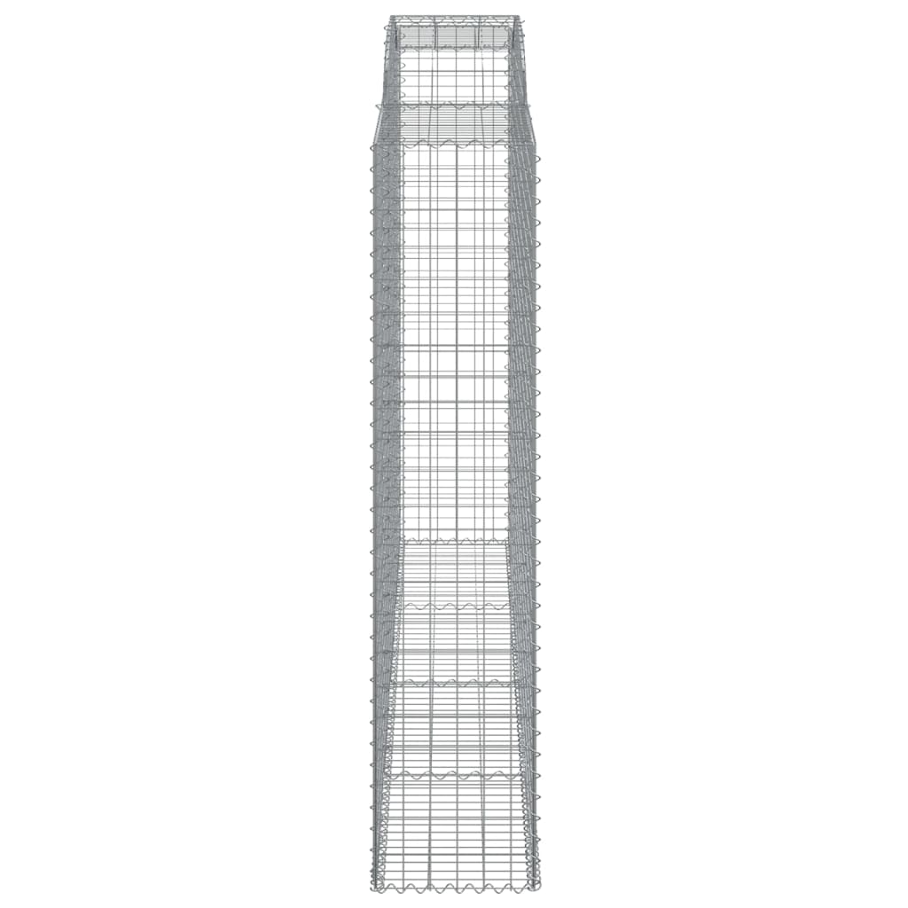 vidaXL Schanskorf gewelfd 300x50x220/240 cm gegalvaniseerd ijzer - Image 4