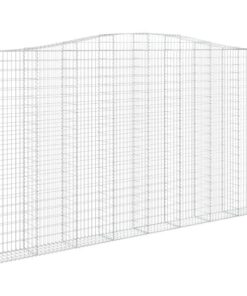 vidaXL Schanskorf gewelfd 400x30x220/240 cm gegalvaniseerd ijzer