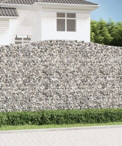 vidaXL Schanskorf gewelfd 400x30x220/240 cm gegalvaniseerd ijzer