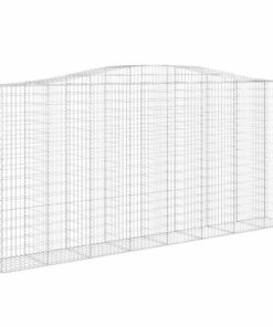 vidaXL Schanskorf gewelfd 400x50x180/200 cm gegalvaniseerd ijzer