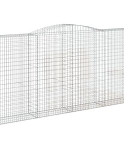 vidaXL Schanskorf gewelfd 400x50x200/220 cm gegalvaniseerd ijzer