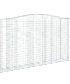 vidaXL Schanskorf gewelfd 400x50x200/220 cm gegalvaniseerd ijzer