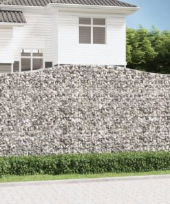 vidaXL Schanskorf gewelfd 400x50x200/220 cm gegalvaniseerd ijzer