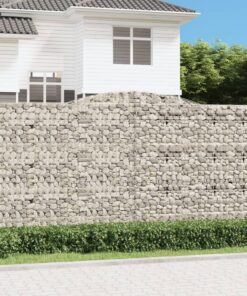 vidaXL Schanskorf gewelfd 400x50x200/220 cm gegalvaniseerd ijzer