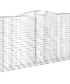 vidaXL Schanskorf gewelfd 400x50x220/240 cm gegalvaniseerd ijzer