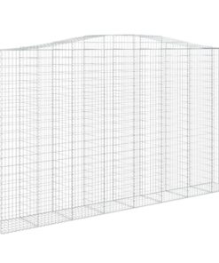 vidaXL Schanskorf gewelfd 400x50x220/240 cm gegalvaniseerd ijzer