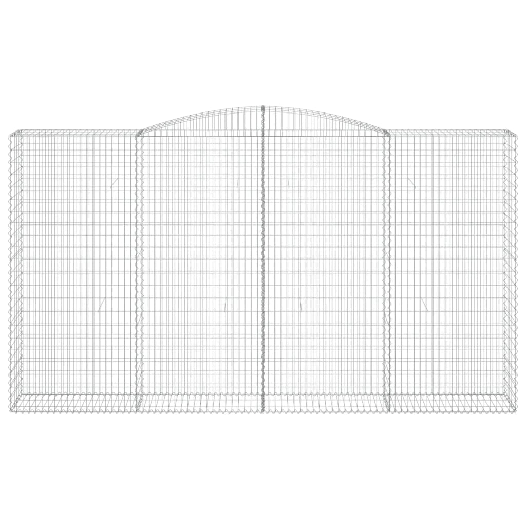 vidaXL Schanskorf gewelfd 400x50x220/240 cm gegalvaniseerd ijzer - Image 3