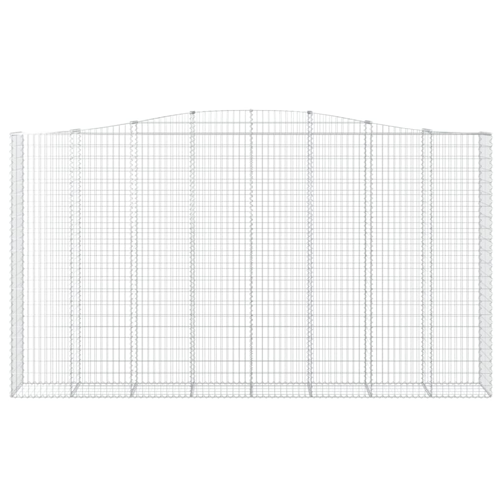 vidaXL Schanskorf gewelfd 400x50x220/240 cm gegalvaniseerd ijzer - Image 3