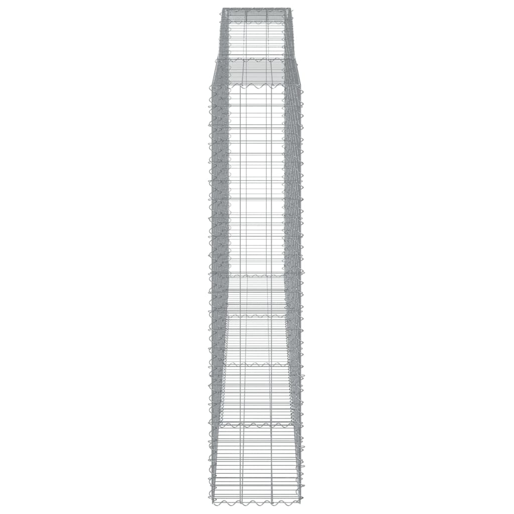 vidaXL Schanskorf gewelfd 400x50x220/240 cm gegalvaniseerd ijzer - Image 4