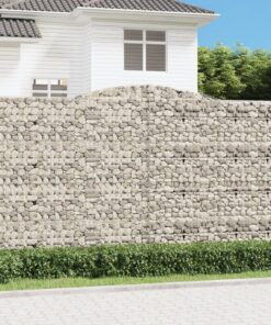 vidaXL Schanskorf gewelfd 400x50x220/240 cm gegalvaniseerd ijzer