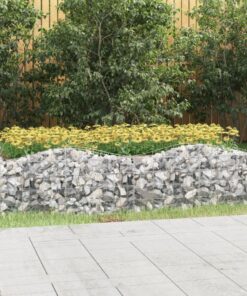 vidaXL Schanskorf gewelfd verhoogd 200x100x50 cm gegalvaniseerd ijzer