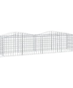 vidaXL Schanskorf gewelfd verhoogd 200x50x50 cm gegalvaniseerd ijzer