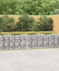 vidaXL Schanskorf gewelfd verhoogd 400x100x100 cm gegalvaniseerd ijzer