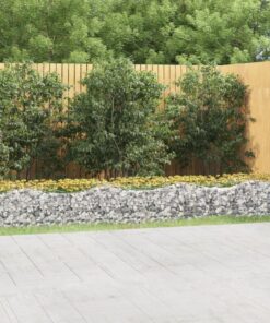 vidaXL Schanskorf gewelfd verhoogd 600x100x50 cm gegalvaniseerd ijzer