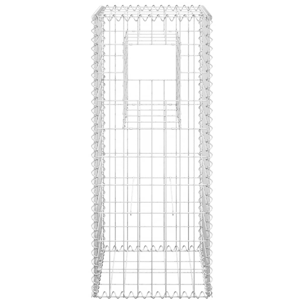 vidaXL Schanskorf paal 40x40x100 cm ijzer - Image 3