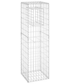 vidaXL Schanskorf paal 40x40x140 cm ijzer