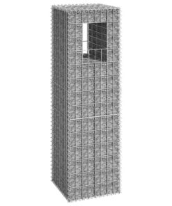 vidaXL Schanskorf paal 40x40x140 cm ijzer