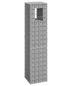vidaXL Schanskorf paal 40x40x180 cm ijzer