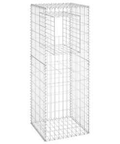 vidaXL Schanskorf paal 50x50x140 cm ijzer