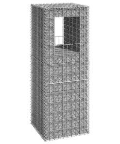vidaXL Schanskorf paal 50x50x140 cm ijzer