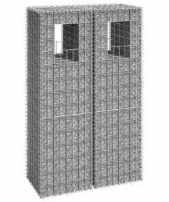 vidaXL Schanskorf palen 2 st 40x40x140 cm ijzer