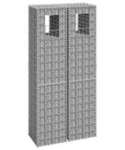 vidaXL Schanskorf palen 2 st 40x40x180 cm ijzer