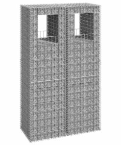 vidaXL Schanskorf palen 2 st 50x50x180 cm ijzer