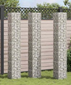 vidaXL Schanskorf plantenbakken 3 st verhoogd 30x30x200 cm ijzer