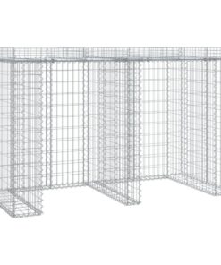 vidaXL Schanskorf voor vuilnisbak 192x91x120 cm gegalvaniseerd ijzer