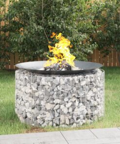 vidaXL Schanskorf vuurplaats Ø 100 cm gegalvaniseerd ijzer