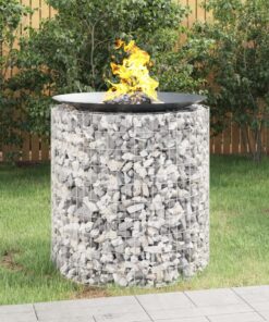 vidaXL Schanskorf vuurplaats Ø 100 cm gegalvaniseerd ijzer