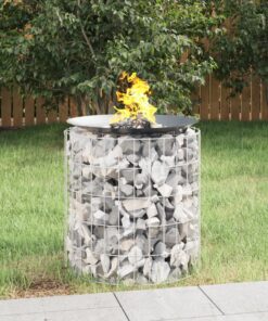 vidaXL Schanskorf vuurplaats Ø 50 cm gegalvaniseerd ijzer