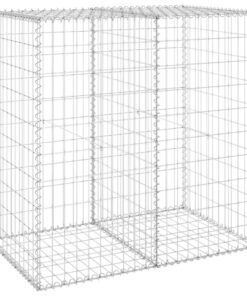 vidaXL Schanskorfmuur met deksels 100x60x100 cm gegalvaniseerd staal