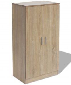 vidaXL Schoenenkast 7 planken eiken