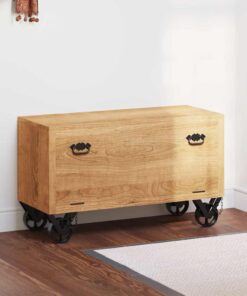 vidaXL Schoenenkast 86x35x55 cm massief mangohout