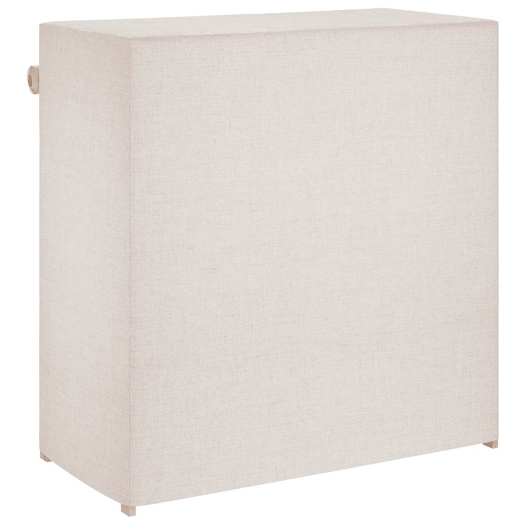 vidaXL Schoenenkast met hoes 79x40x80 cm stof wit - Afbeelding 6