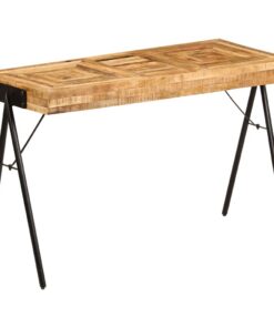 vidaXL Schrijftafel 118x50x75 cm massief mangohout