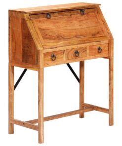 vidaXL Schrijftafel 90x40x107cm massief acaciahout